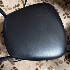 テーブル　チェア３つセット　木目　160* 80*75の画像