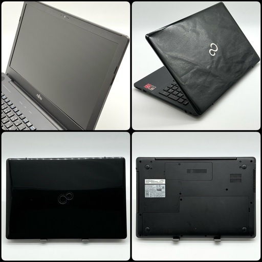⭐️Windows11⭐️Office2024⭐️富士通ノートパソコン Lifebook Ryzen 16GB 新品SSD512 高速静音 フルHD Type-C DVD Bluetooth