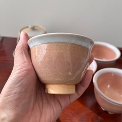 【萩焼/湯呑み】茶器セット　急須　湯呑み　和食器　未使用品の画像