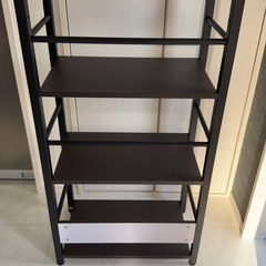 ブックシェルフ ザッキー53 ダークブラウン の画像