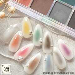 KiraNail ageha まとめ売り Fix Gel （転写ジェル）グラデーションカラーピグメントセット クリームアートジェルの画像