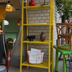 IKEA シェルフユニットイエロー×2の画像