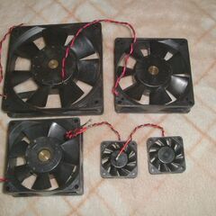 各種5つセット ファンモーター各種 DC+-接続　動作確認済　の画像