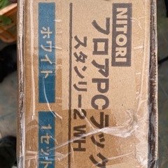 新品未開封　ニトリ フロアパソコンラック スタンリー2 幅60m デスク パソコンデスク オフィス キャスター付き ホワイト NITORの画像