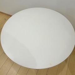 丸テーブル 白 の画像