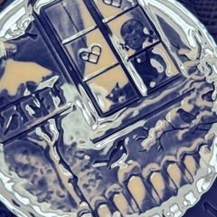 B8048【ロイヤルコペンハーゲン】イヤープレート 2001年 鳥たちを見ているの画像