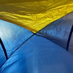 ポップアップテント ワンタッチ サンシェード ブルー 設営簡単 レジャー 海の画像