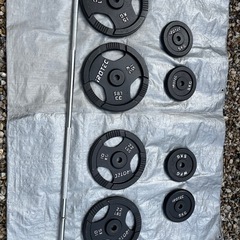 アイロテック　マルチビルダーステーション　ウェイトバーベル70kの画像