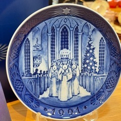 2B8048【ロイヤルコペンハーゲン】イヤープレート 1991年 サンタルチアの画像