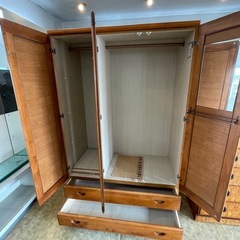 木製タンス＊洋服かけ　の画像