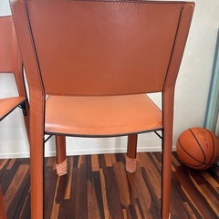 fasem 本革 ダイニングチェア 4脚セットの画像