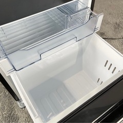 YAMADA REFAGE ヤマダ電機 2ドア冷蔵庫 ノンフロン冷凍冷蔵庫 YRZ-F15MK 159L ブラック 新生活応援 格安家電 激安の画像