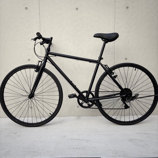 【7万で購入】クロスバイク 黒 700C 美品 高級シマノ社製変速付き ロード ピスト　マウンテン BMX ビーチクルーザー お洒落 