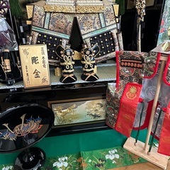 五月人形　鎧飾り  ▪️サイズ119✖️90✖️59cmの画像