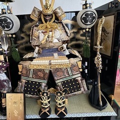 五月人形　鎧飾り  ▪️サイズ119✖️90✖️59cmの画像