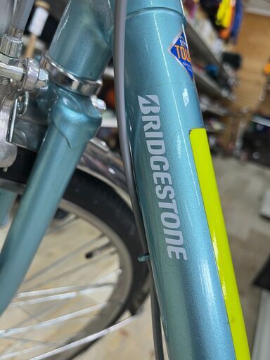 シティサイクル　ブリヂストン　２６インチ　B1E02663　スカイブルー　蛍光テープ付き