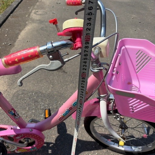 子供用自転車キッズミニーマウスディズニーピンク (緑のお山) 稲原の