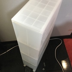 無印良品 ストッカー４段キャスター付きの画像