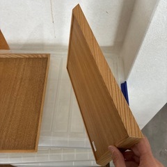 2枚木製トレーの画像