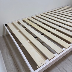 木製すのこシングルベットフレーム　木製ベッドフレームの画像