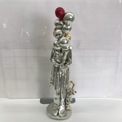 ☆ドリーム2号館☆　ジモティー割引　ピエロ人形 メタリック 置物の画像