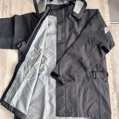 ほぼ未使用　ジャケットのみ　ワークマン  3レイヤー　レイン　スーツ　バイカーズ　L サイズ　BR002A デニム風　イージスの画像