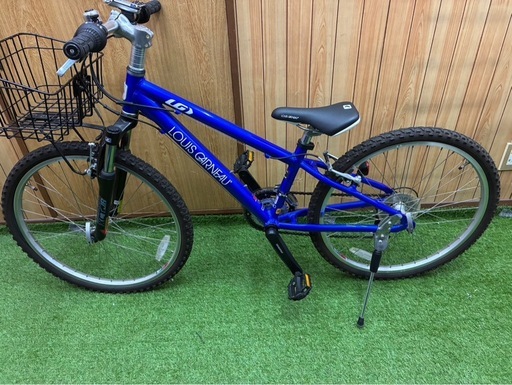 4/4 
浅草橋　美品 24インチ LOUIS GARNEAU J24 21段変速 子供用MTB ブルー ルイガノ 