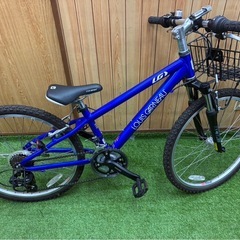 美品 24インチ LOUIS GARNEAU J24 21段変速 子供用MTB ブルー ルイガノ の画像