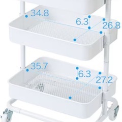 ニトリ3段ワゴンの画像