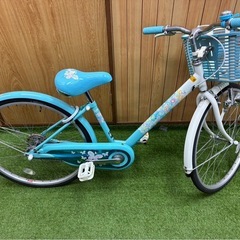 ブリヂストン エコパル 24インチ 子供用自転車 美品 水色 女の子 人気モデル の画像