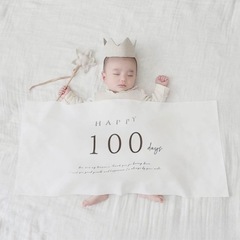 100日祝いお食い初め　タペストリー　バナー　記念撮影の画像