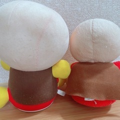 【⚠️取引中⚠️】アンパンマン ぬいぐるみ 動くおもちゃ（2体セット）の画像
