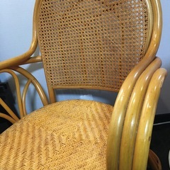 籐チェアの画像