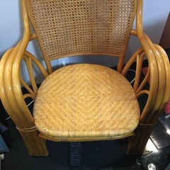 籐チェアの画像