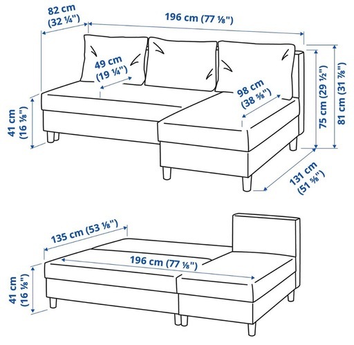 新品未開封
IKEAソファーベッド　　　エルヴダレン