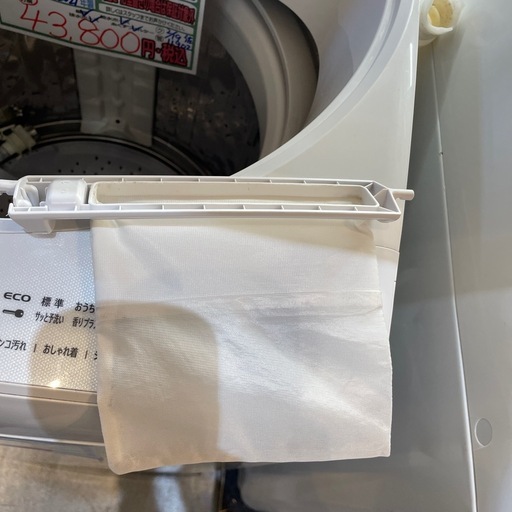 配送可【シャープ】8K洗濯機★2021年製　分解クリーニング済み/6ヶ月保証付き【管理番号0402】野