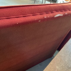 フロアソファ レトロ柄　1人掛け、2人掛けセットの画像