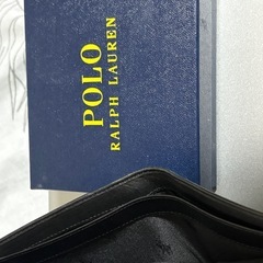 値下げ中)POLO RALPH LAUREN / ラルフ二つ折り財布 ブラックの画像