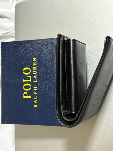 値下げ中)POLO RALPH LAUREN / ラルフ二つ折り財布 ブラック