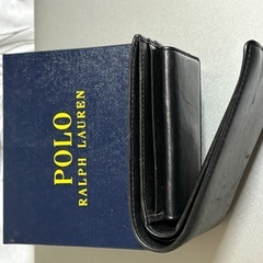 値下げ中)POLO RALPH LAUREN / ラルフ二つ折り財布 ブラックの画像