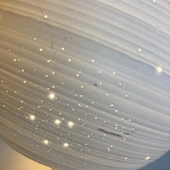 【注目お買い得品♪】ニトリ 陶器製の素敵なテーブルランプ　球形ランプ　SPACEの画像