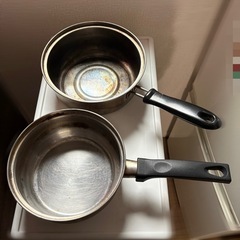 ステンレス鍋×2の画像