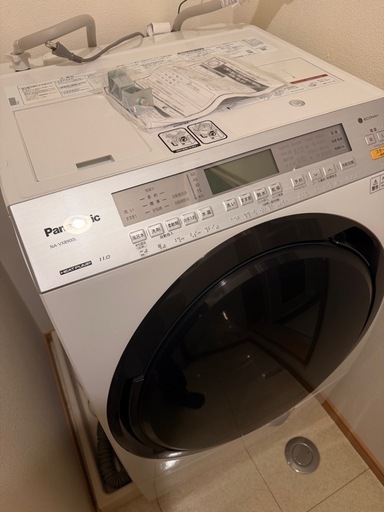 パナソニック Panasonic ドラム式洗濯乾燥機 洗濯11kg 乾燥6kg 左開き 斜型 自動投入 温水泡洗浄 NA-VX8900