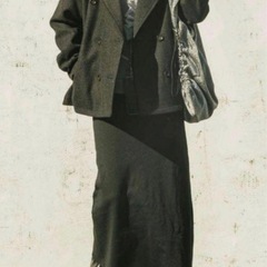 linoluce Pコート ジャケット ブラックの画像