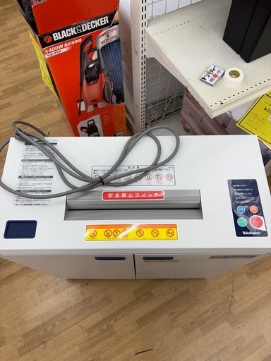 【ドリーム川西店限定】☆ジモティー見たよ♪割引☆ナカバヤシ 業務用シュレッダー SXI-206CE 動作確認済み【9956000006