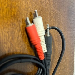 JVC製ステレオミニジャック/RCAピンジャック変換ケーブル1mの画像