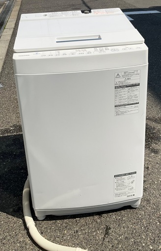 【RKGSE-469】特価！東芝/7kg洗濯機/AW-7D8/中古品/2019年製/分解清掃済み/弊社近隣無料配達/来店引取値引あり
