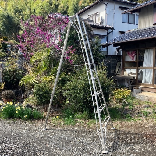 240cm 2尺　8段　アルミ　ハシゴ　梯子　脚立　