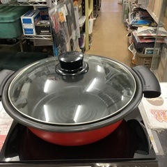 パナソニック IHコンロ IHクッキングヒーター 日本製 卓上 専用鍋付き 7段階火力調整 ブラック KZ-PG33-K  リサイクルショップ宮崎屋　佐土原店　26.4.2の画像