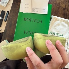 【正規品】ボッテガヴェネタ パドル サンダル シーグラス 41の画像